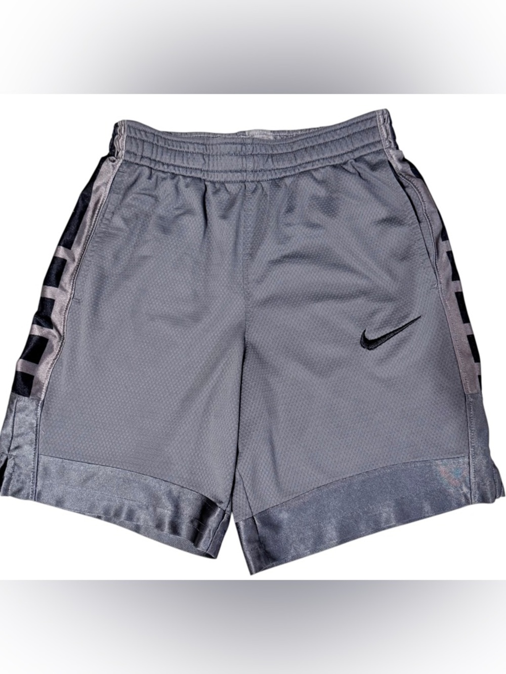 Boys Nike Gray Mesh Athletic Shorts